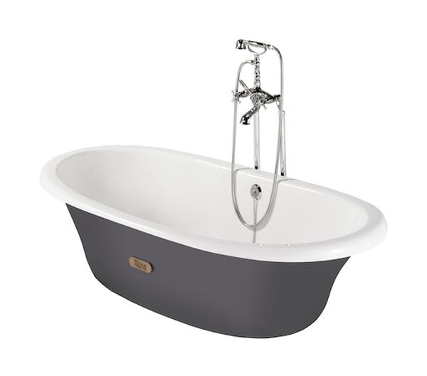 Roca Newcast Freistehende Badewanne 170x85 cm oval zweifarbig A233650000