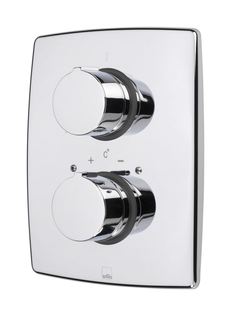 Oras Cubista Duschbatterie Unterputz mit Thermostat chrom 2887