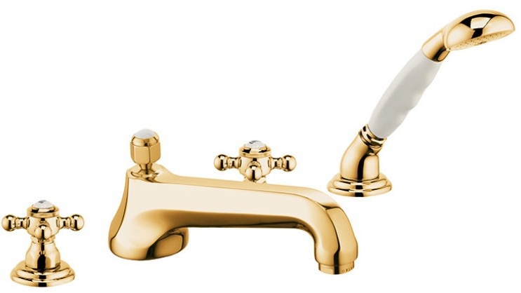 Kludi 1926 Badewannen- und Duscharmatur awannenmontiert gold 515254520