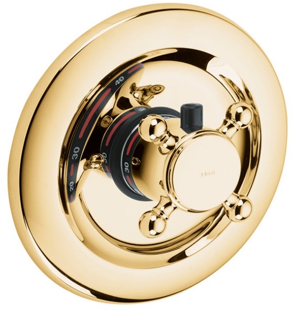 Kludi 1926 Duschbatterie Unterputz mit Thermostat gold 517194520