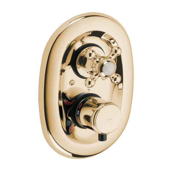 Kludi 1926 Duschbatterie Unterputz mit Thermostat gold 517204520