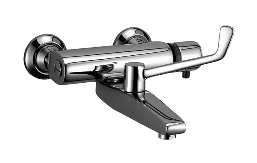 Kludi Thermo-care Waschtischarmatur Wandmontage mit Thermostat chrom 350850564
