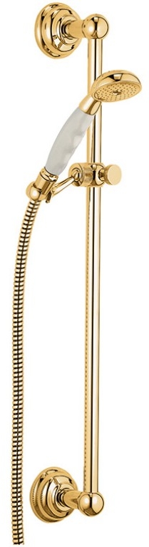 Kludi 1926 Duschset Wandmontage weiß-gold 2710345