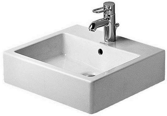 Duravit Vero Waschbecken 50x47 cm rechteckig Klassisch-Aufsatzwaschbecken weiß 0454500027