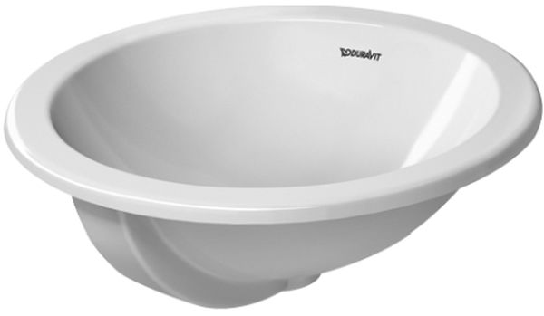 Duravit Architec Waschbecken 47x47 cm rund Einbauwaschbecken weiß 0468470000