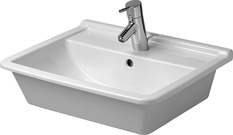 Duravit Starck 3 Waschbecken 56x46.5 cm rechteckig Einbauwaschbecken weiß 0302560000