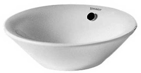 Duravit Starck 1 waschbecken 33x33 cm rund nabla-förmig weiß 0408330000