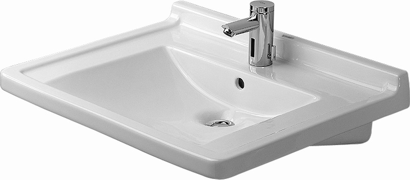 Duravit Starck 3 Waschbecken 70x54.5 cm rechteckig Klassisch für Behinderte weiß 0309700000
