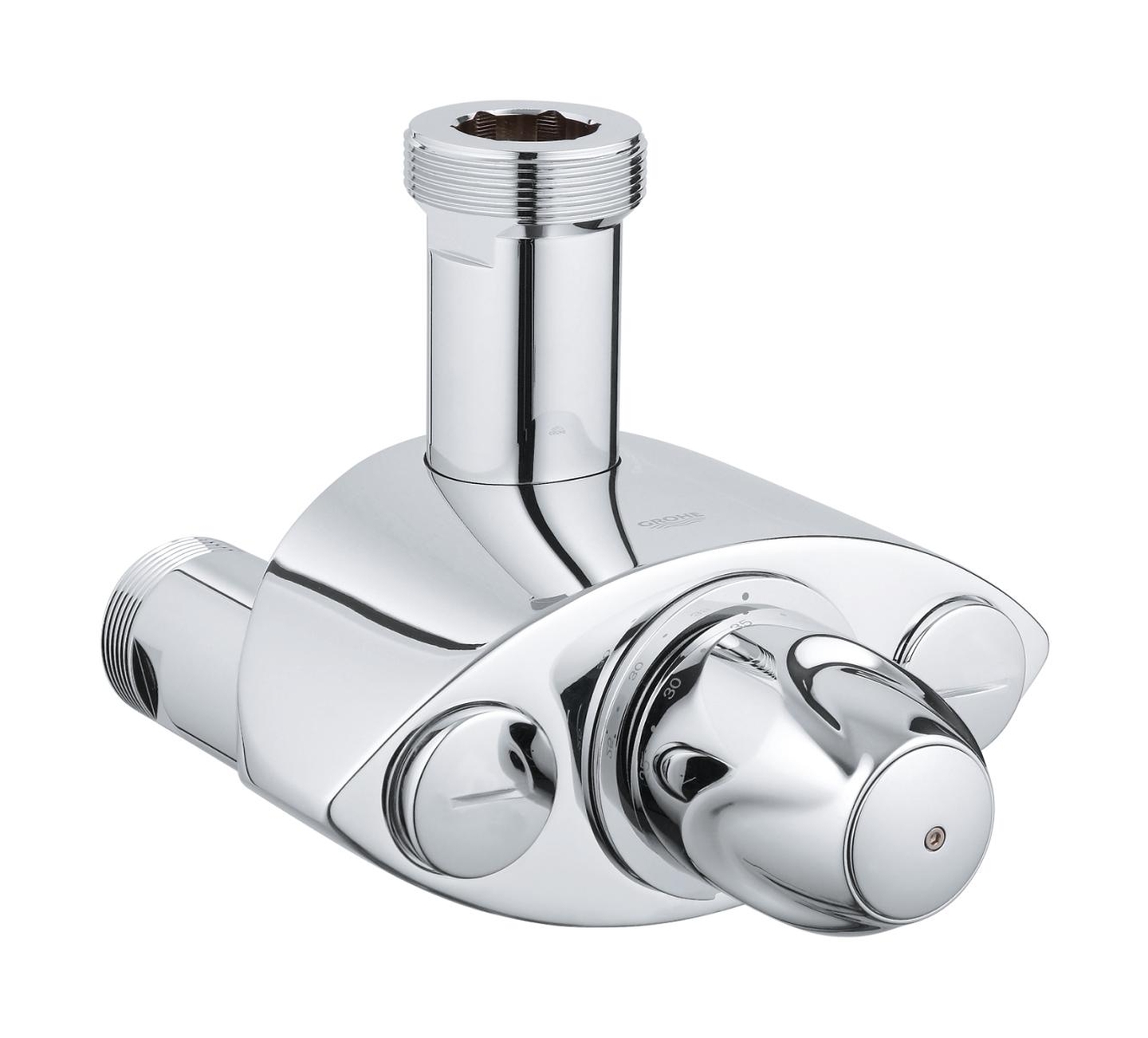 Grohe Grohtherm Duschbatterie Wandmontage mit Thermostat StarLight Chrome 35087000