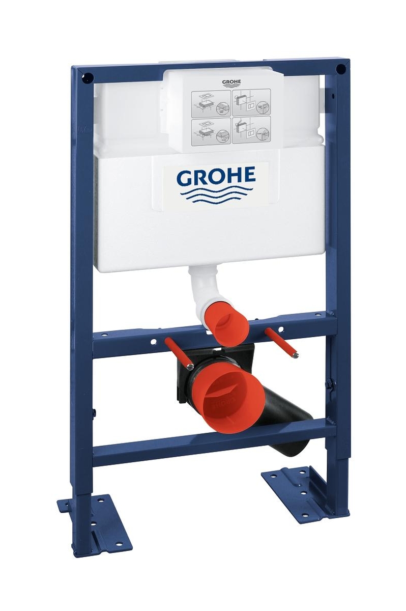 Grohe Rapid SL Unterputzrahmen in der hängenden Schüssel 38587000