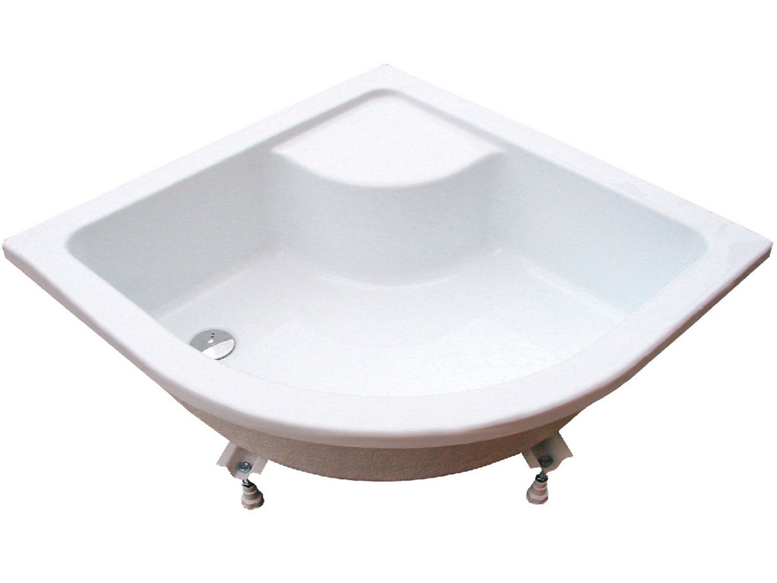 Ravak Sabina Halbrunde Duschwanne 90x90 cm weiß GPX11001