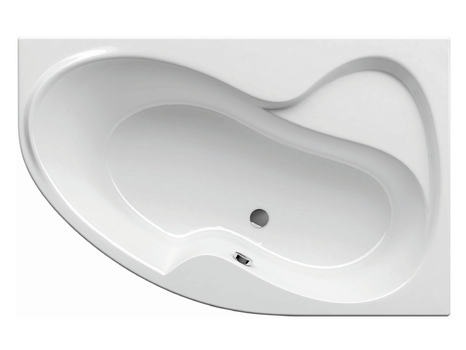 Ravak Rosa II Eckbadewanne 150x105 cm rechtsseitig weiß CJ21000000