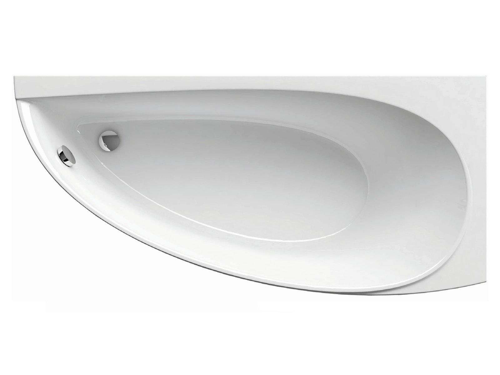 Ravak Avocado Eckbadewanne 160x75 cm rechtsseitig weiß CH01000000