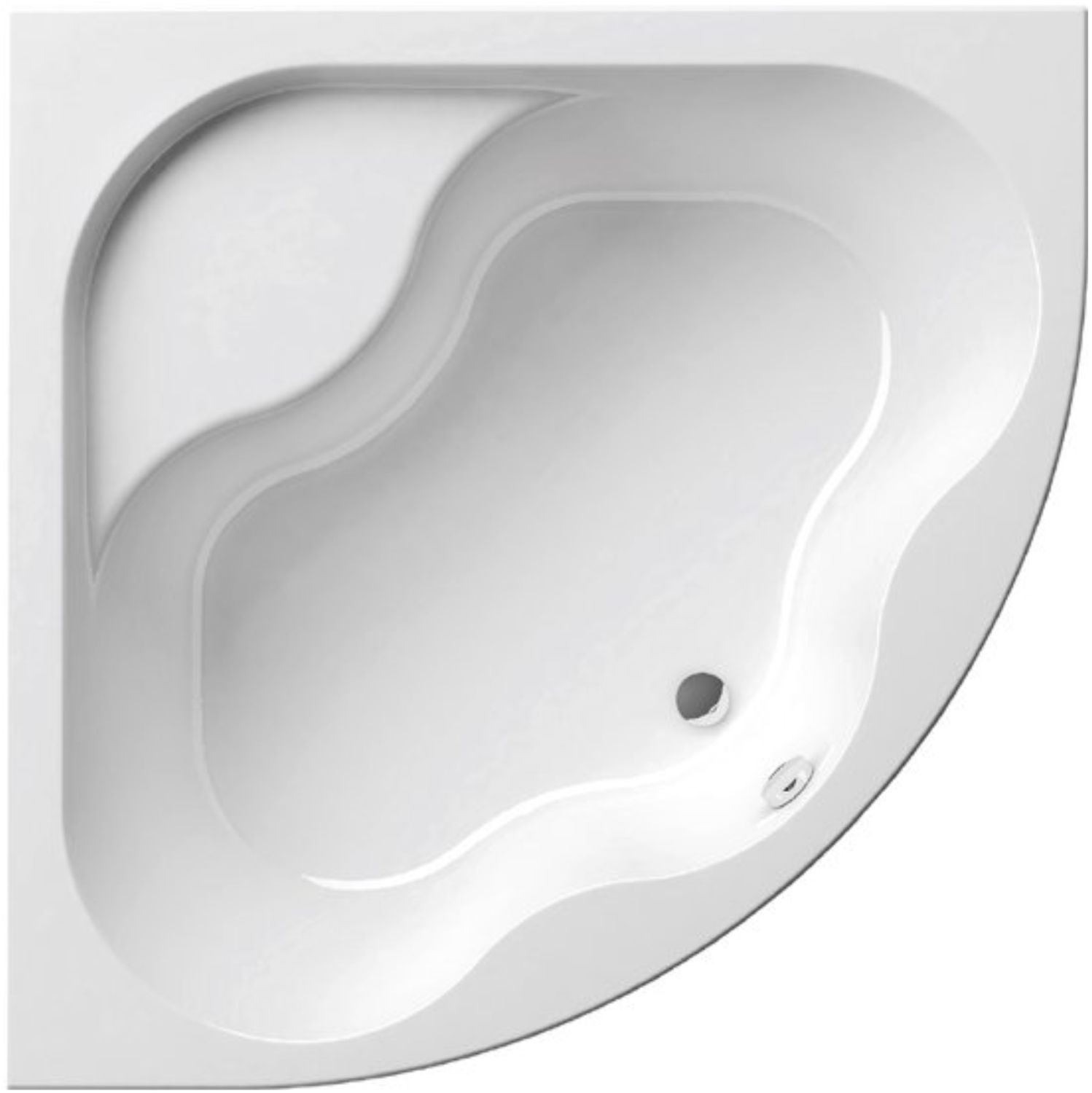 Ravak Gentiana Eckbadewanne 140x140 cm linksseitig weiß CF01000000