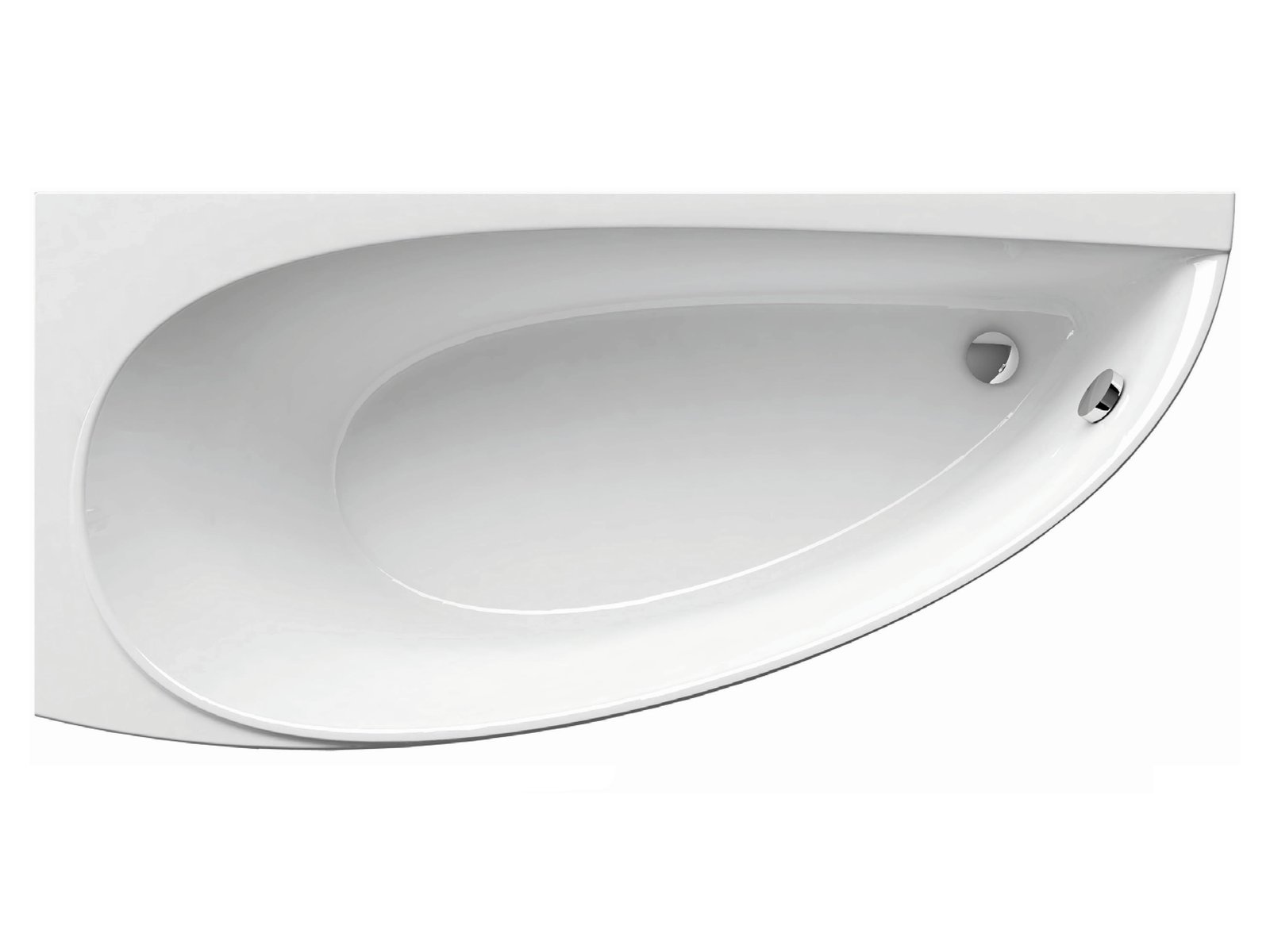 Ravak Avocado Eckbadewanne 150x75 cm linksseitig weiß CT01000000