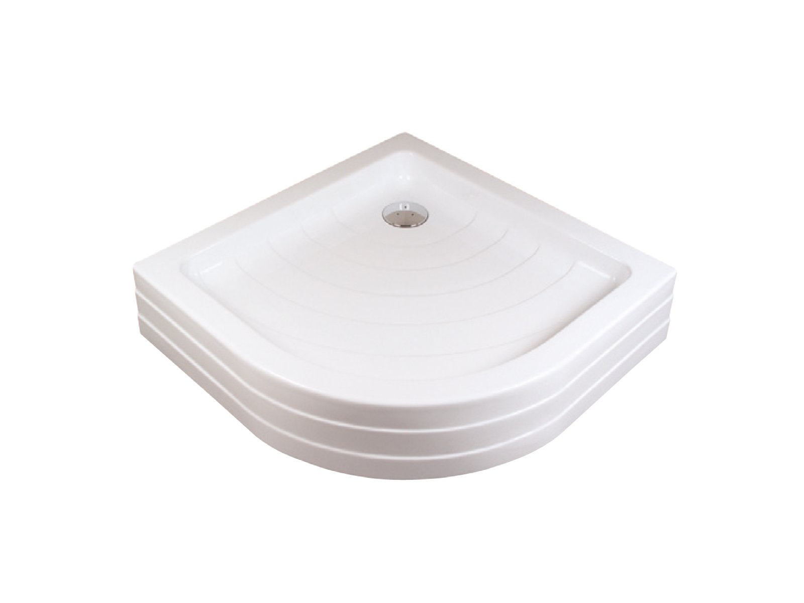 Ravak Ronda Halbrunde Duschwanne 90x90 cm weiß A207001120