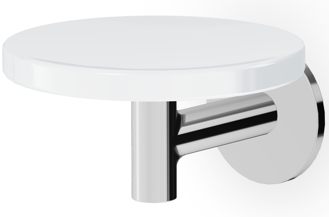 Zucchetti Pan Seifenschale Wand chrom-weiß ZAC610