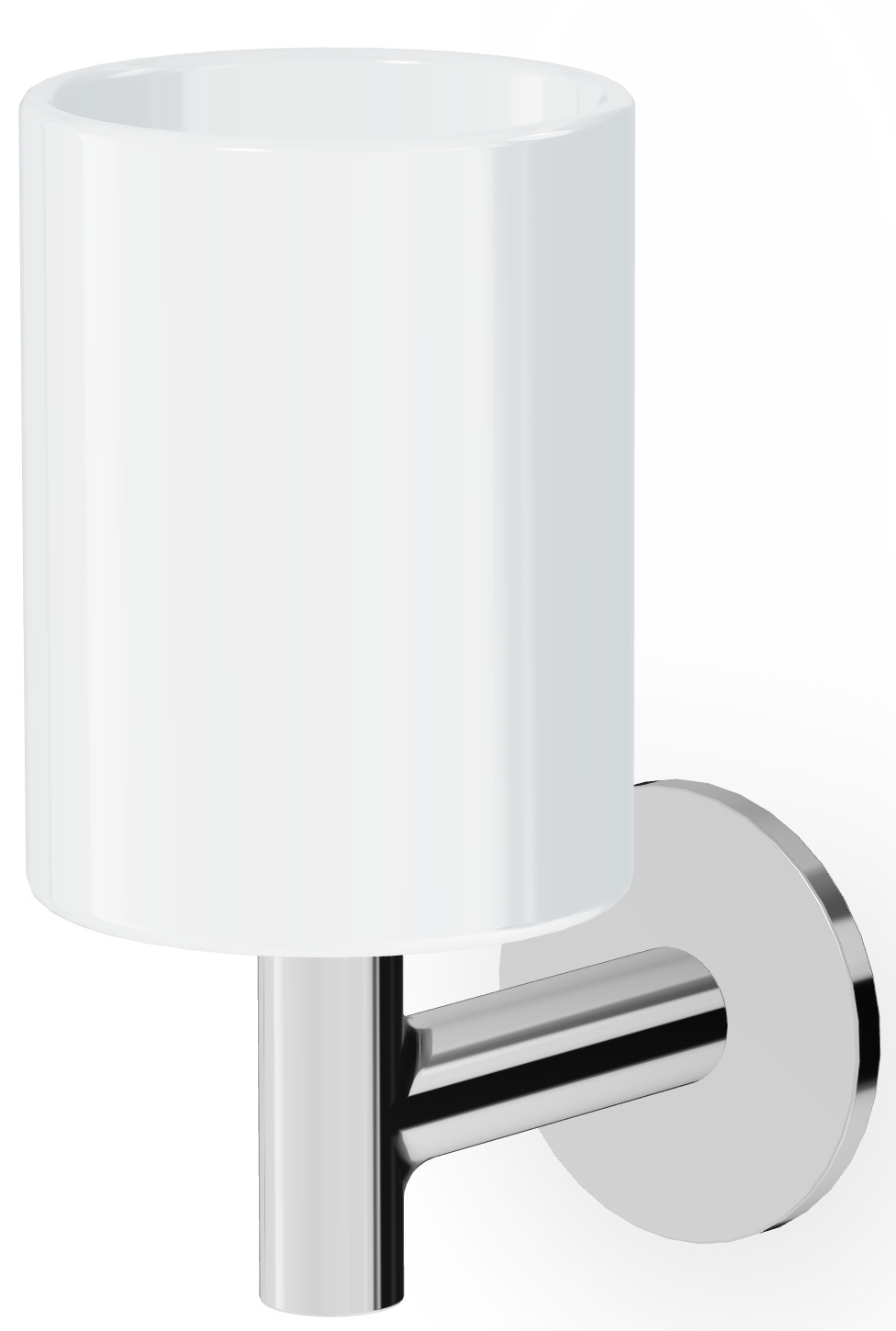 Zucchetti Pan Zahnputzbecher weiß-chrom ZAC613