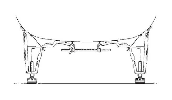 Kaldewei Allround Badewannenbeine 581470020000