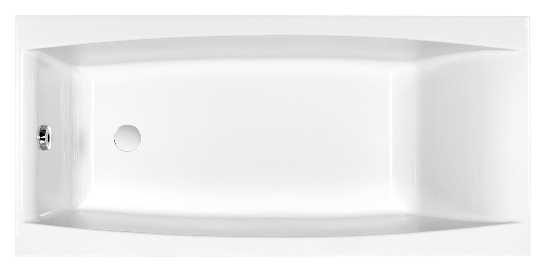 Cersanit Virgo Rechteckige Badewanne 160x75 cm weiß S301-046