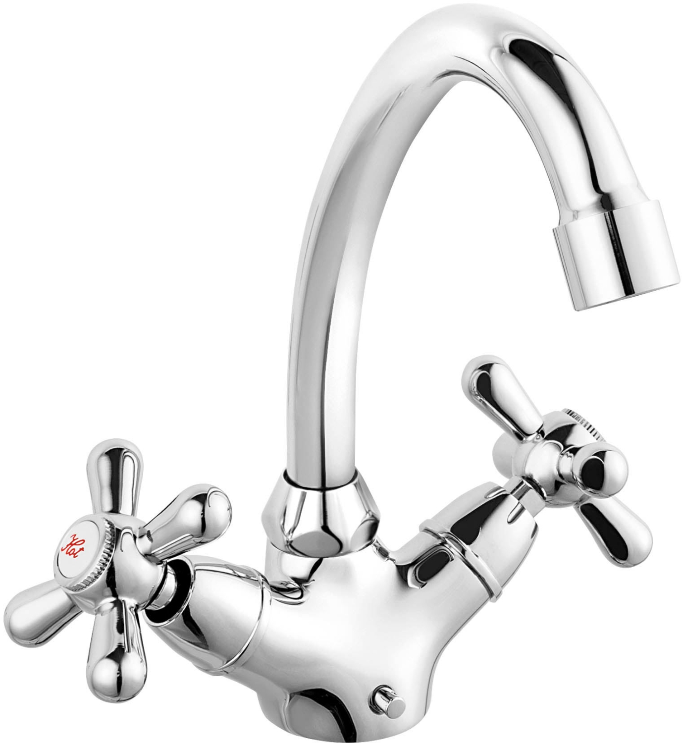 Ferro Retro waschbeckenhahn stehend chrom XR2