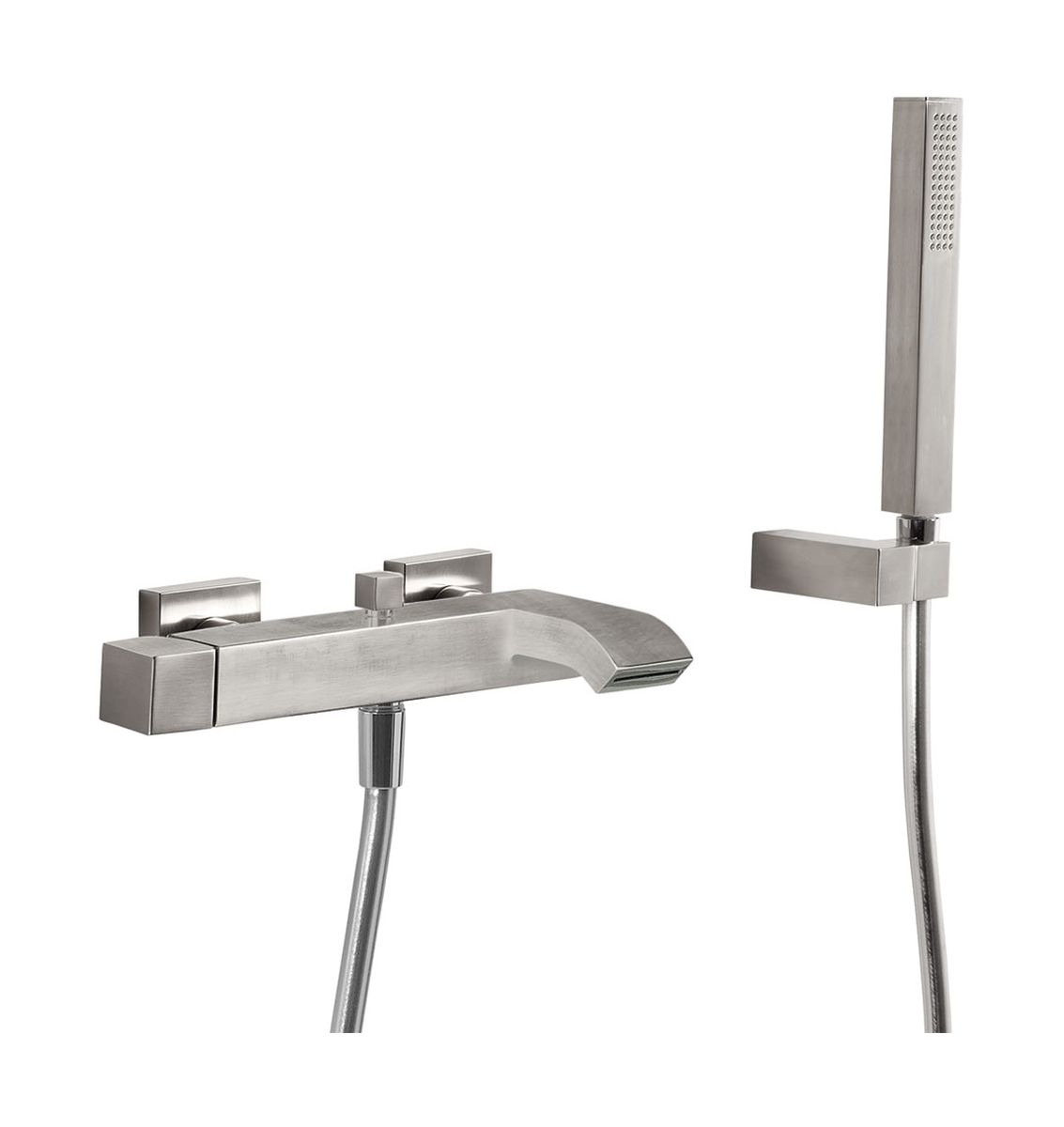 Tres Cuadro Exclusive Badewannen- und Duscharmatur Wandmontage || 5.07.170.02.03