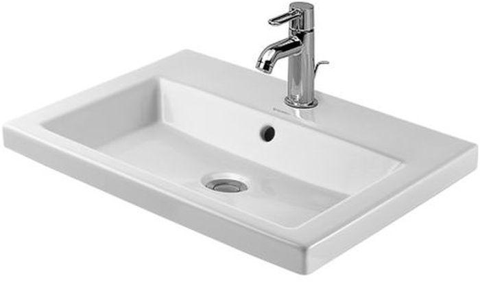 Duravit 2nd floor Waschbecken 60x43 cm rechteckig Einbauwaschbecken weiß 0347600000