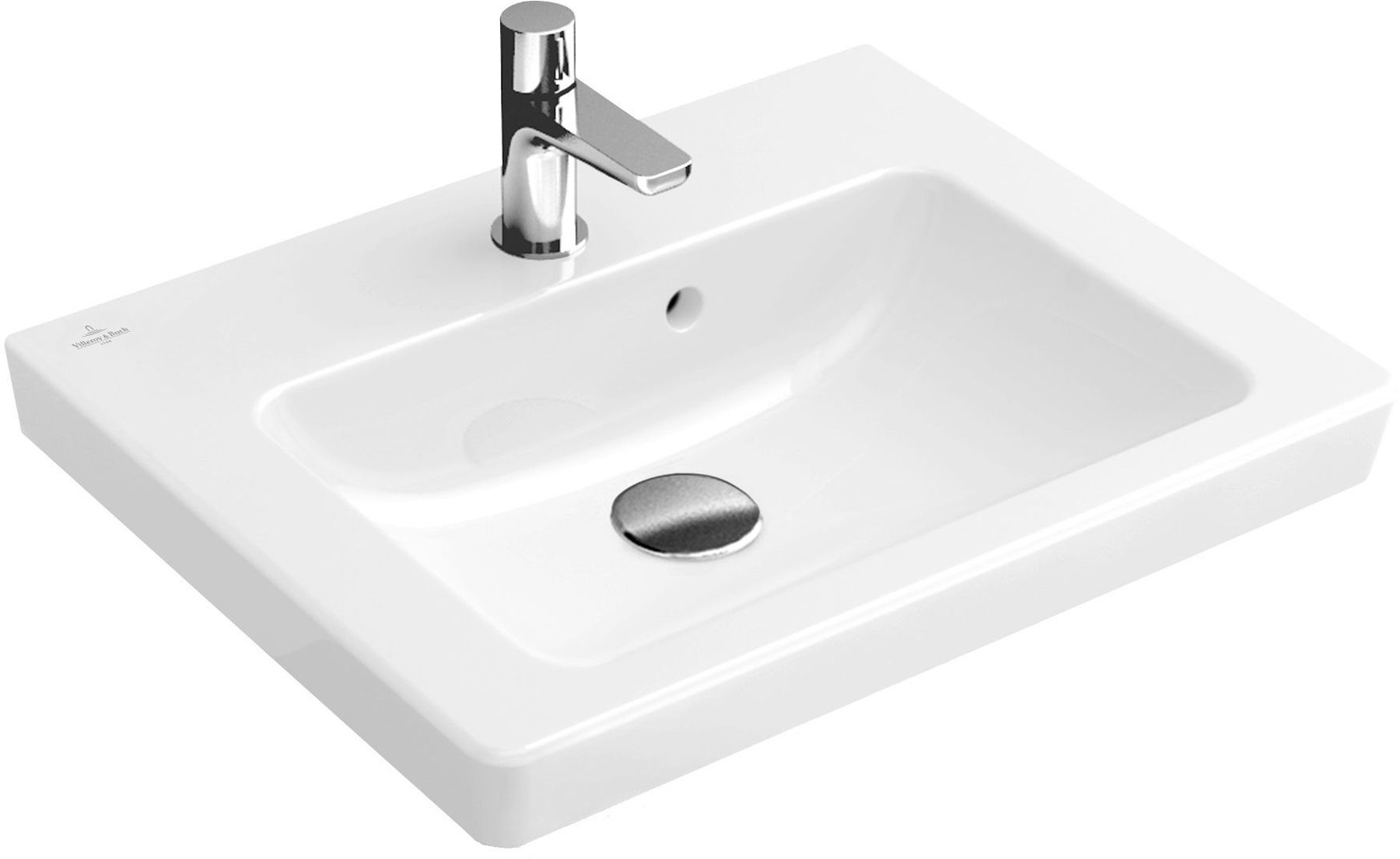 Villeroy & Boch Subway 2.0 Waschbecken 50x40 cm rechteckig Klassisch weiß 73155001