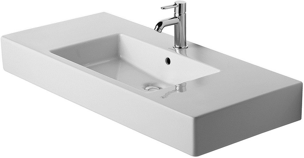 Duravit Vero waschbecken 105x49 cm rechteckig Möbel-mit Blatt weiß 03291000001