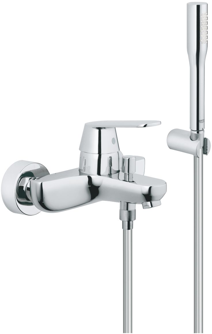 Grohe Eurosmart Cosmopolitan Badewannen- und Duscharmatur Wandmontage StarLight Chrome 32832000