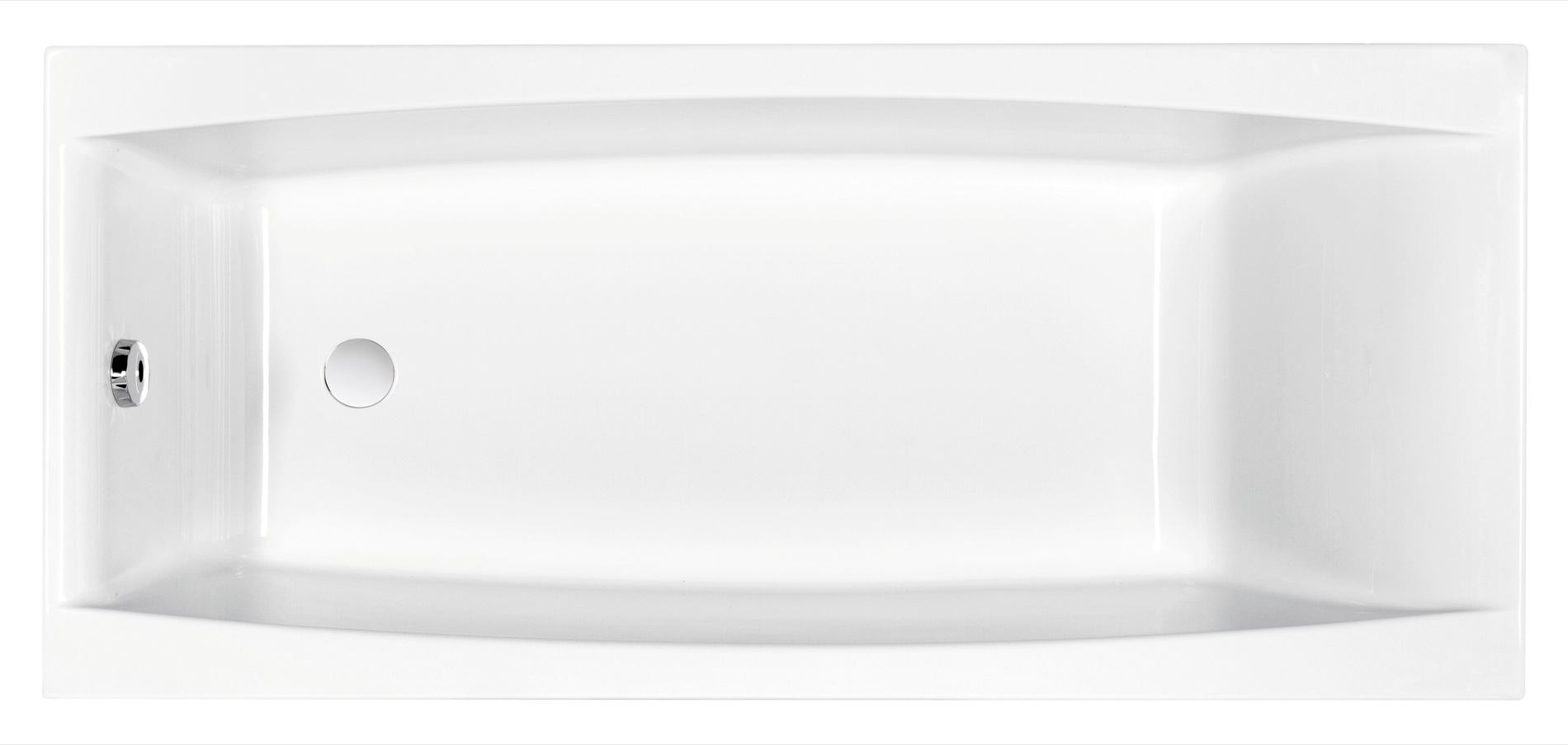 Cersanit Virgo Rechteckige Badewanne 170x75 cm weiß S301-045