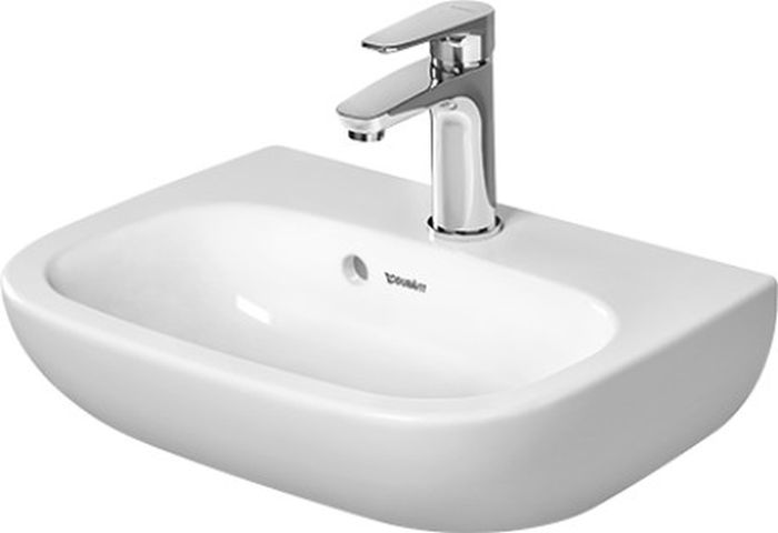 Duravit D-Code Waschbecken 45x34 cm halbrund Klassisch weiß 07054500002