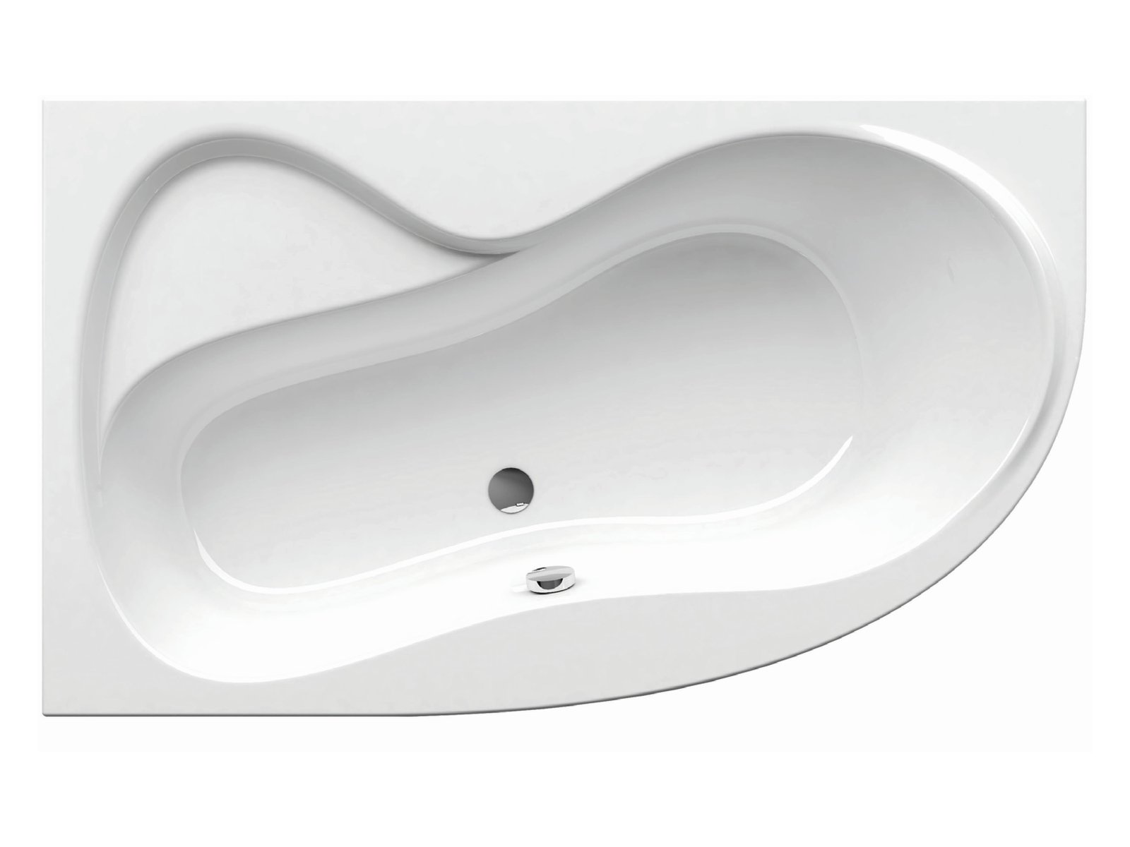 Ravak Rosa 95 Eckbadewanne 160x95 cm linksseitig weiß C571000000