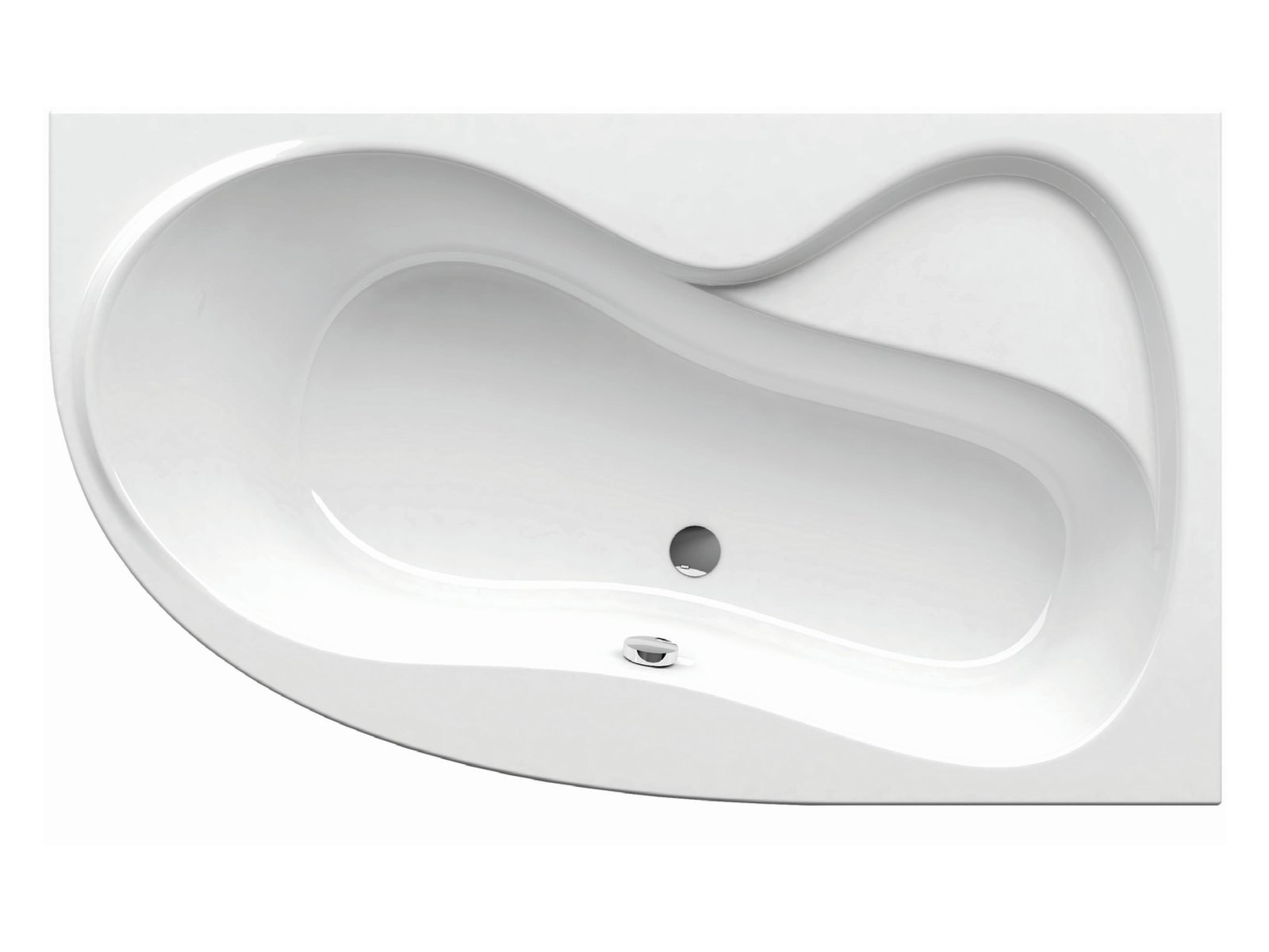Ravak Rosa 95 Eckbadewanne 160x95 cm rechtsseitig weiß C581000000