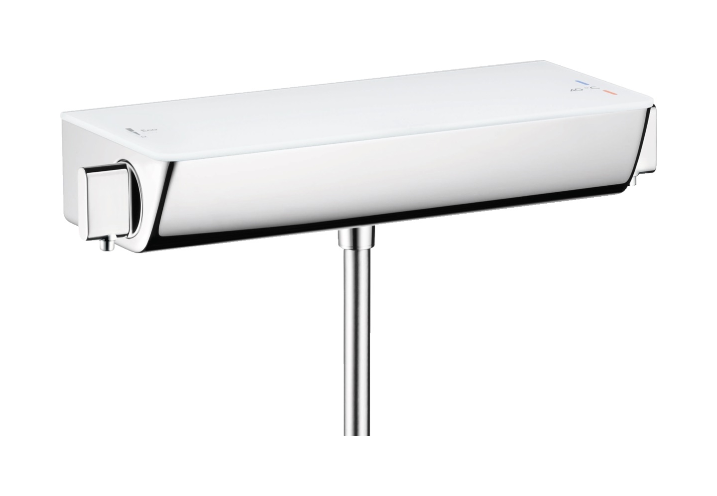 Hansgrohe Ecostat Duschbatterie Wandmontage mit Thermostat chrom-weiß 13161400