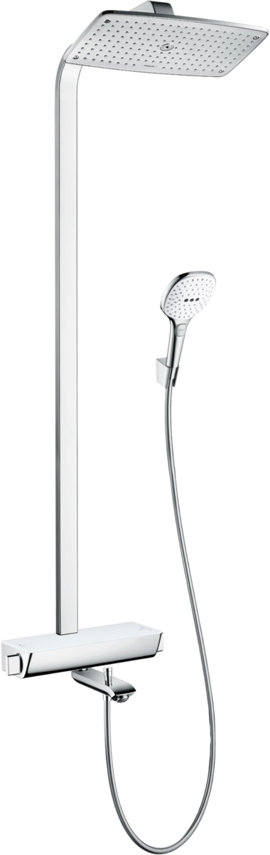 Hansgrohe Raindance Duschset Wandmontage mit Thermostat chrom-weiß 27113400