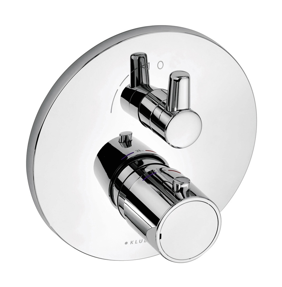 Kludi Zenta Duschbatterie Unterputz mit Thermostat chrom 388350545