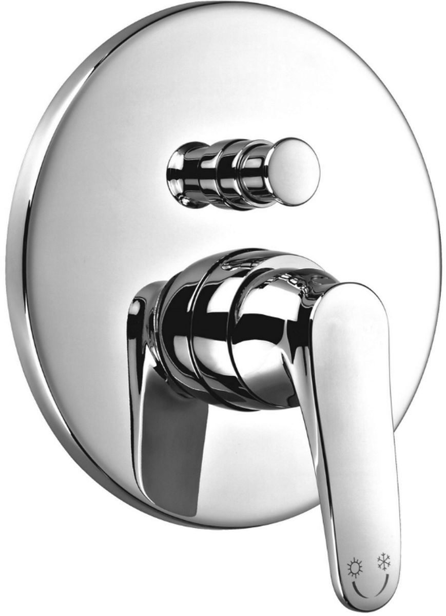 Omnires Art Deco Badewannen- und Duscharmatur Unterputz chrom AD5135CR