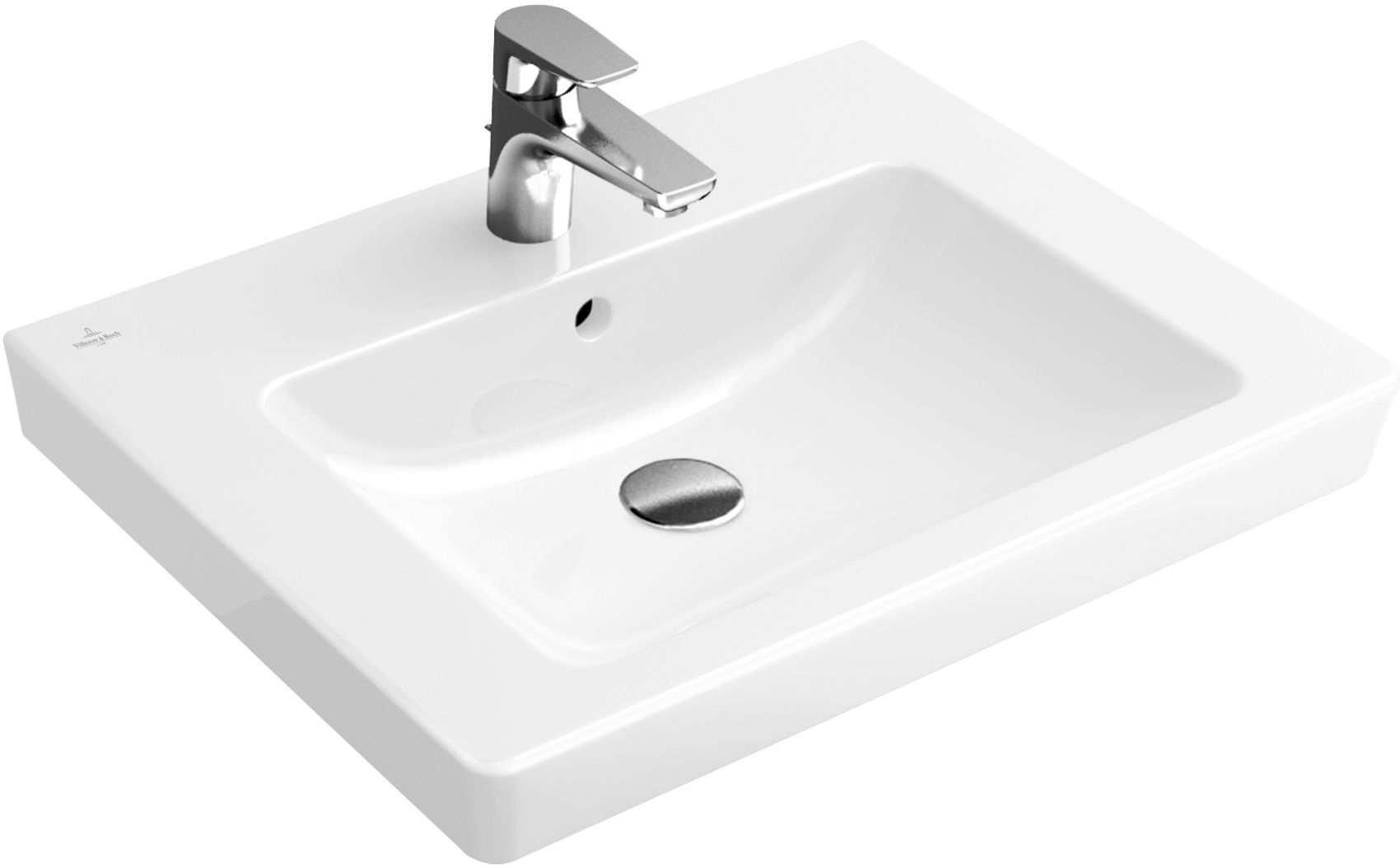 Villeroy & Boch Subway 2.0 Waschbecken 60x47 cm rechteckig Klassisch-Möbel weiß 71136G01