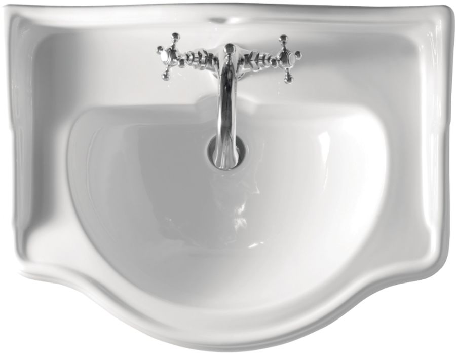 Kerasan Retro Waschbecken 69x52 cm Klassisch-Möbel weiß 104601