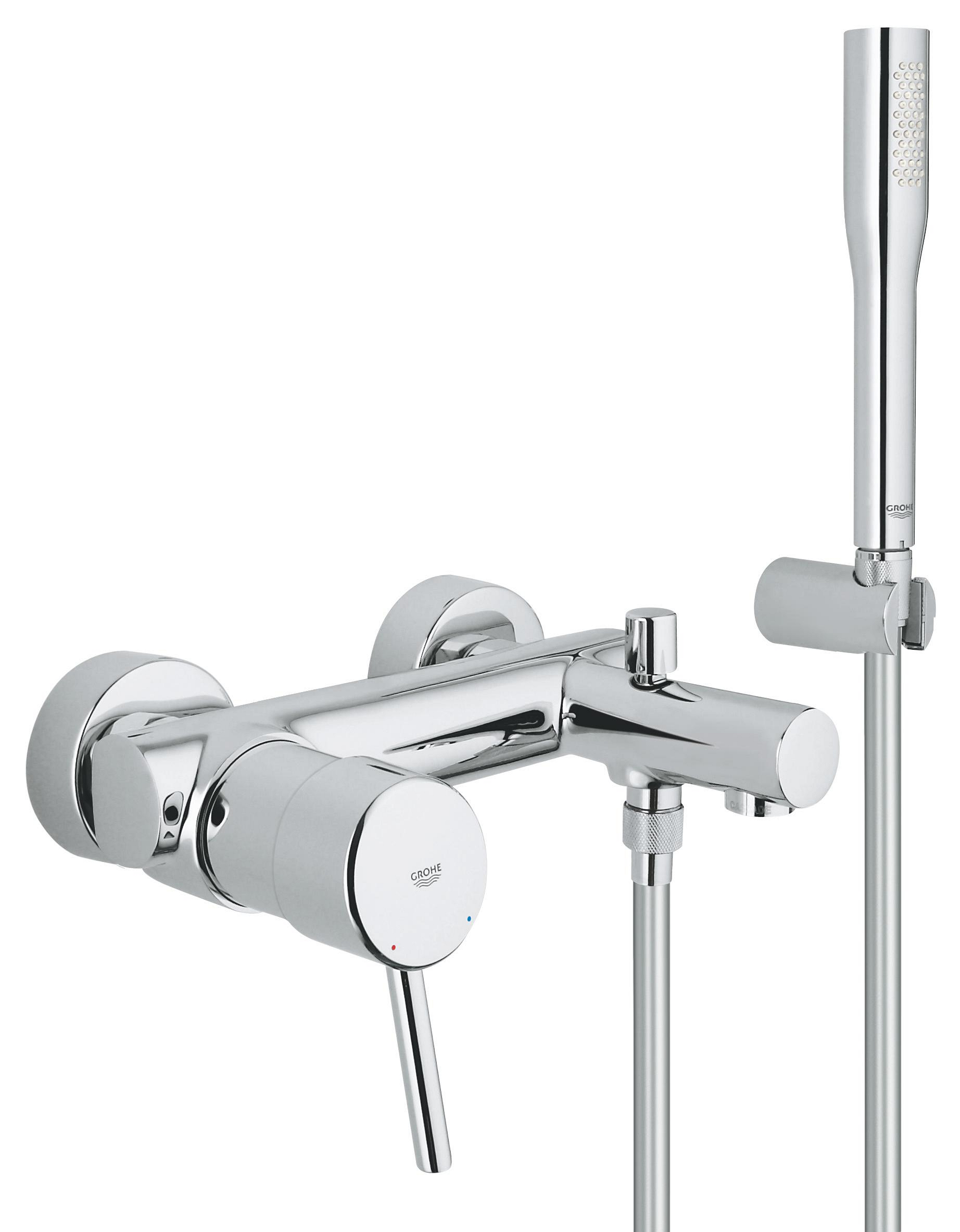 Grohe Concetto Badewannen- und Duscharmatur Wandmontage StarLight Chrome 32212001