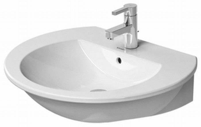 Duravit Darling New waschbecken 55x48 cm halbrund klassisch weiß 2621550000