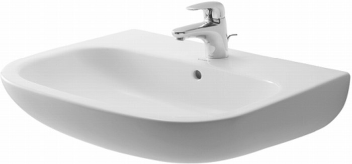 Duravit D-Code Waschbecken 65x50 cm halbrund Klassisch weiß 23106500002
