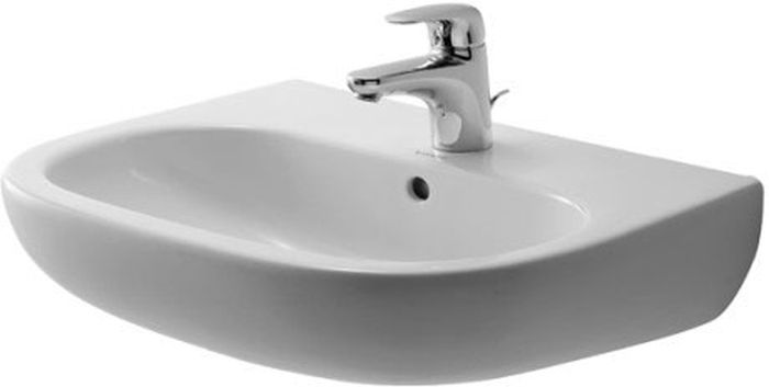 Duravit D-Code Waschbecken 55x43 cm halbrund Klassisch weiß 23105500002