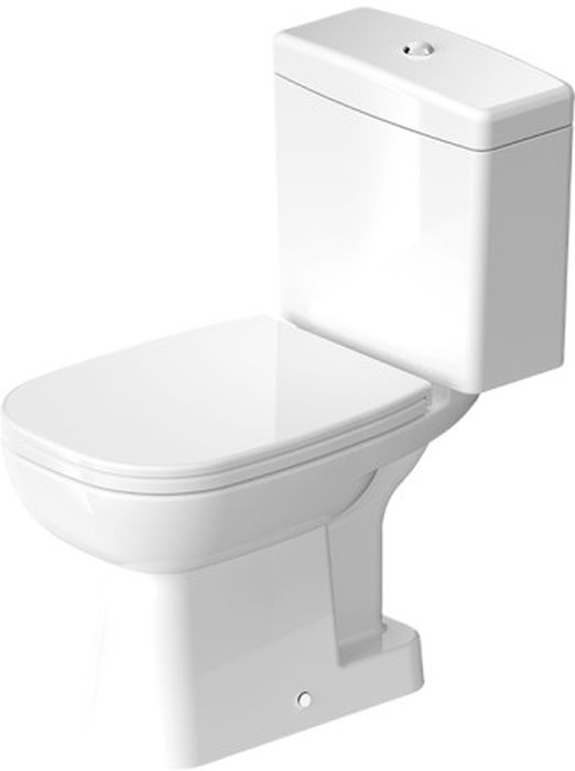 Duravit D-Code Kompakte Toilettenschüssel weiß 21110100002