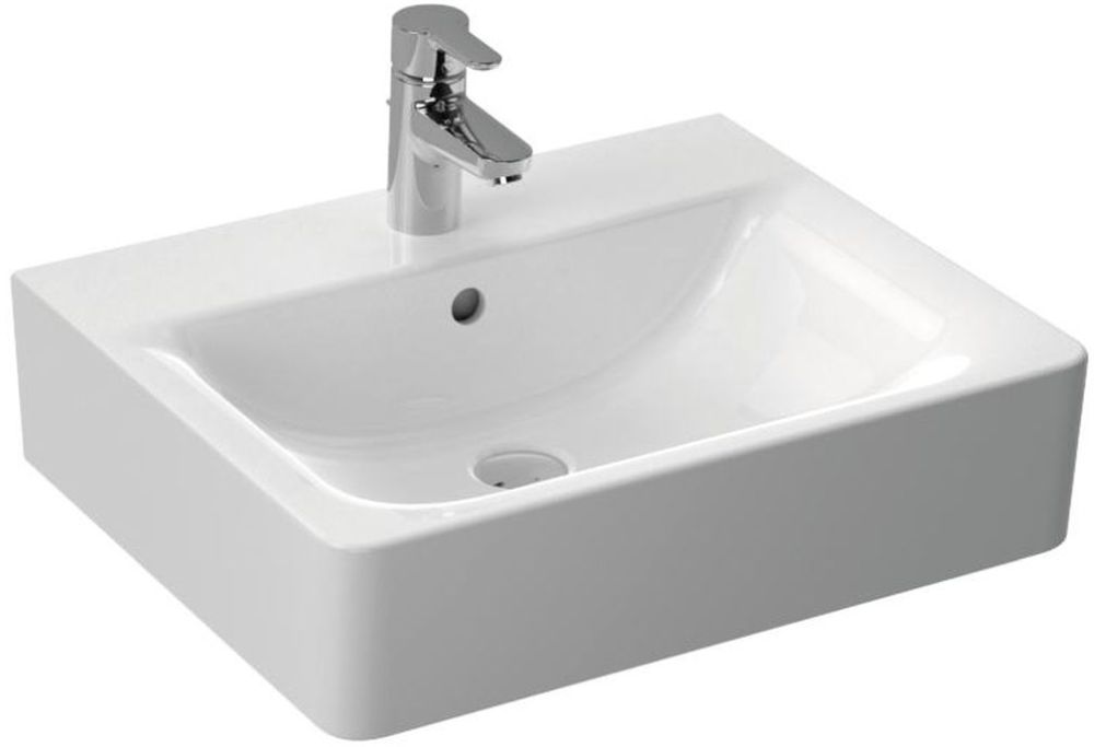 Ideal Standard Connect Waschbecken 55x46 cm rechteckig Klassisch-Möbel weiß E784401