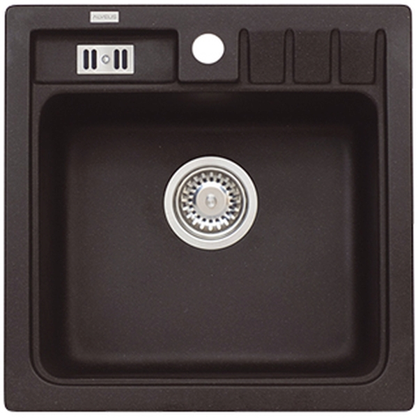 Alveus Niagara granitspüle 46.5x46.5 cm schwarz 1122091