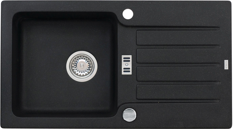 Alveus Niagara Granitspüle 77.5x43 cm schwarz 1123091