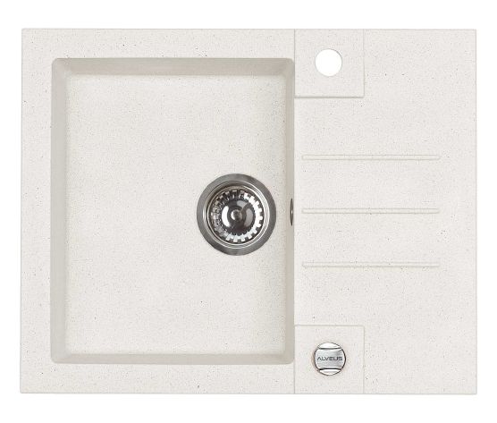 Alveus Rock'n'Roll granitspüle 59.5x47.5 cm weiß 1213011