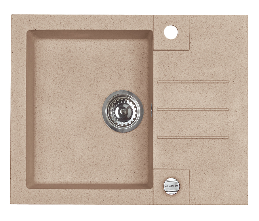 Alveus Rock'n'Roll granitspüle 59.5x47.5 cm beige 1213055